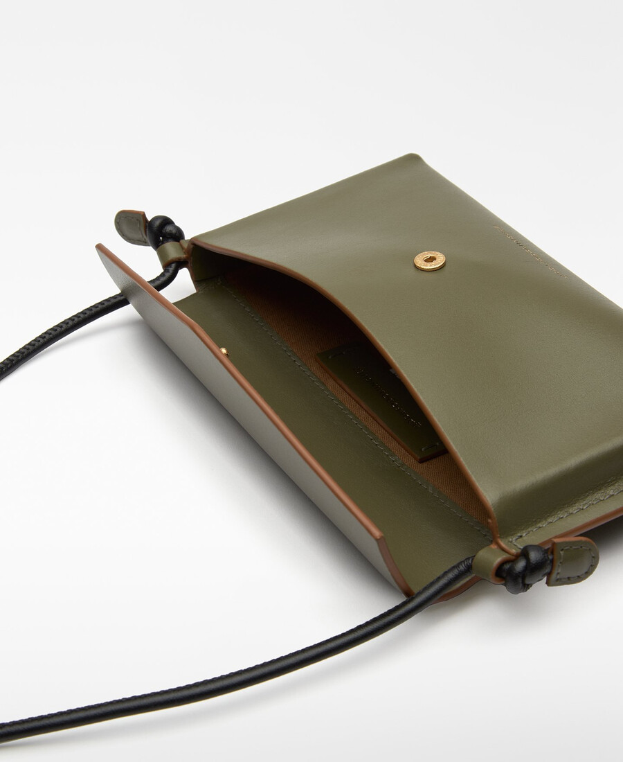 porta cellulare orizzontale in pelle da donna