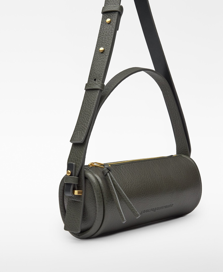 borsa cilindrica da donna non in pelle