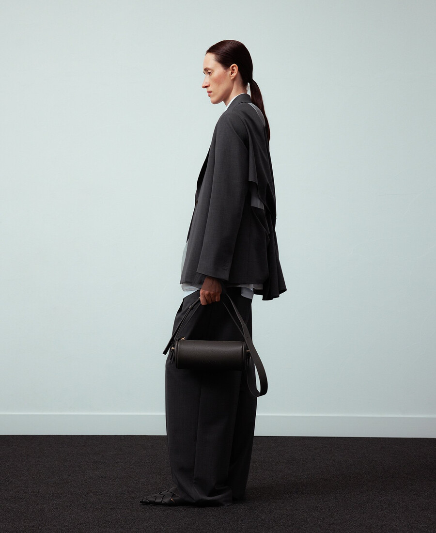 borsa cilindrica da donna non in pelle