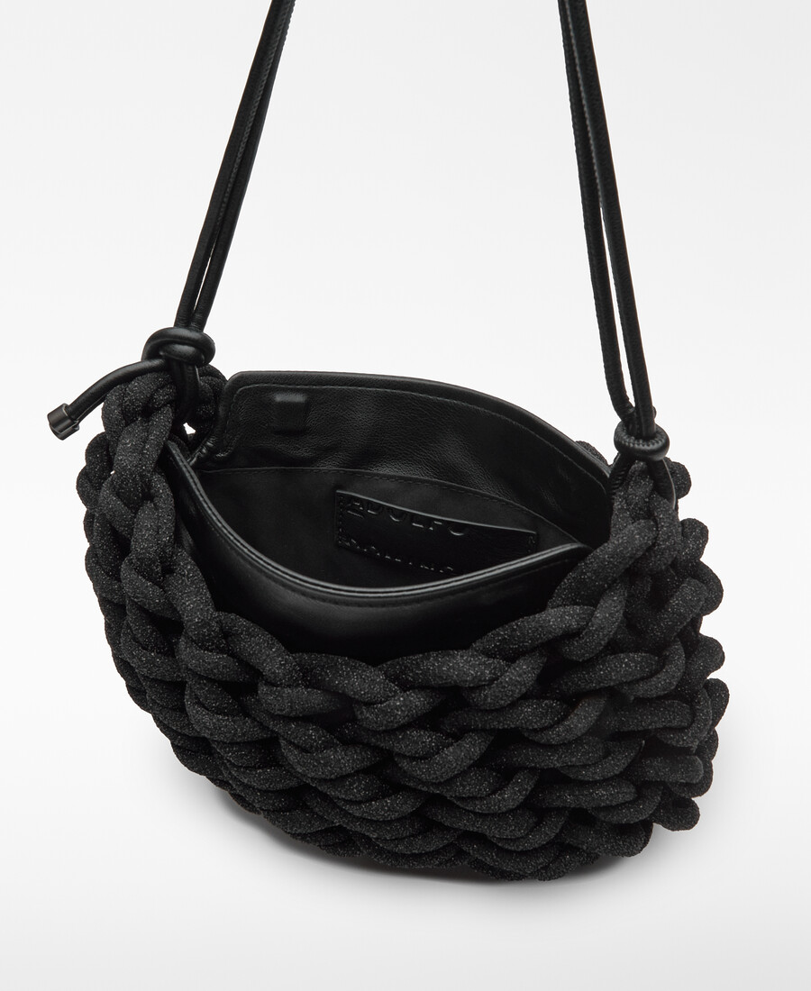 borsa da cocktail da donna con design tubolare