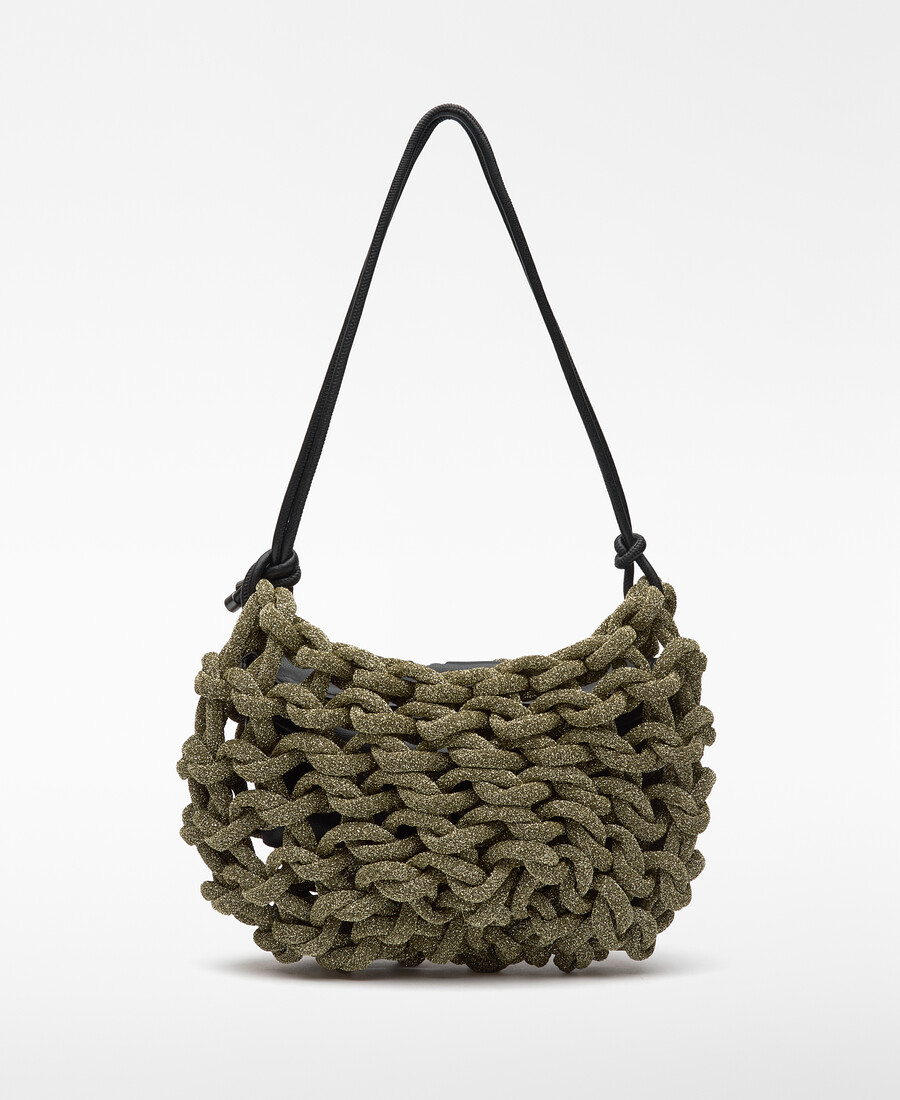 borsa da cocktail da donna con design tubolare