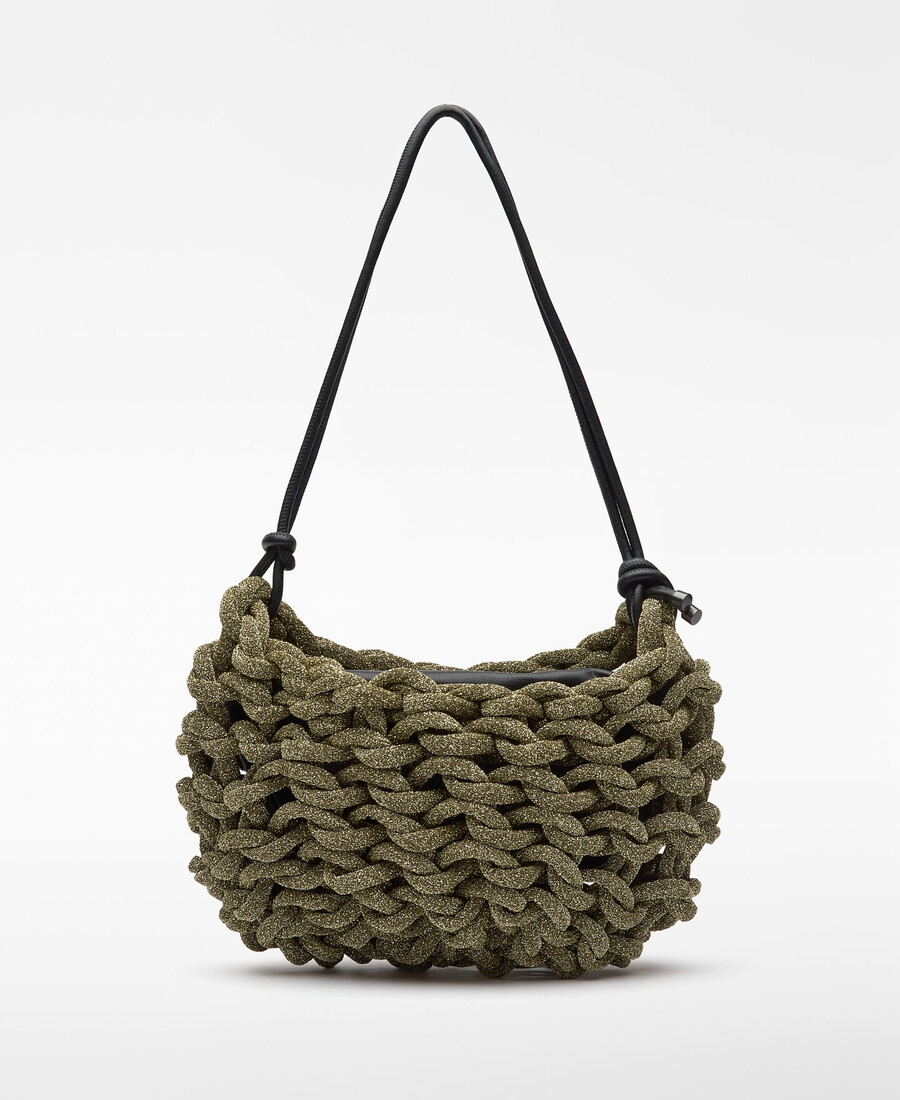 borsa da cocktail da donna con design tubolare