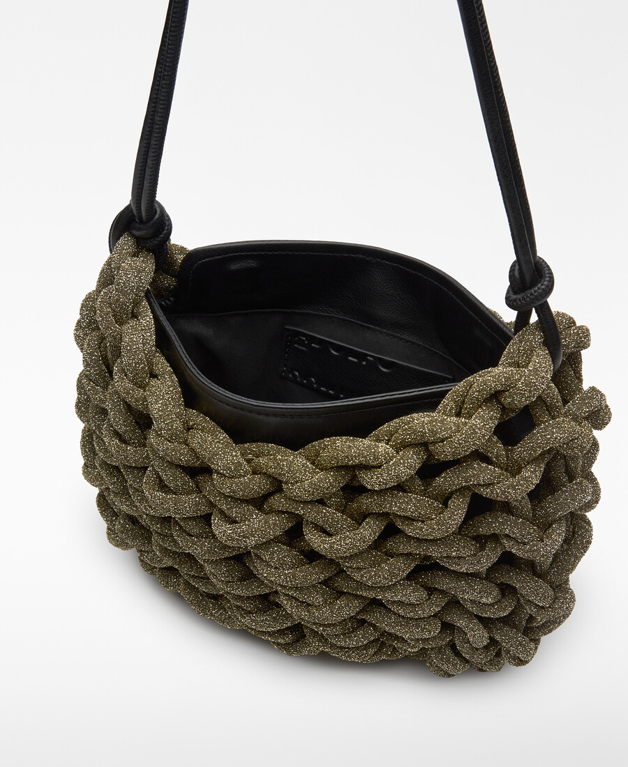 borsa da cocktail da donna con design tubolare