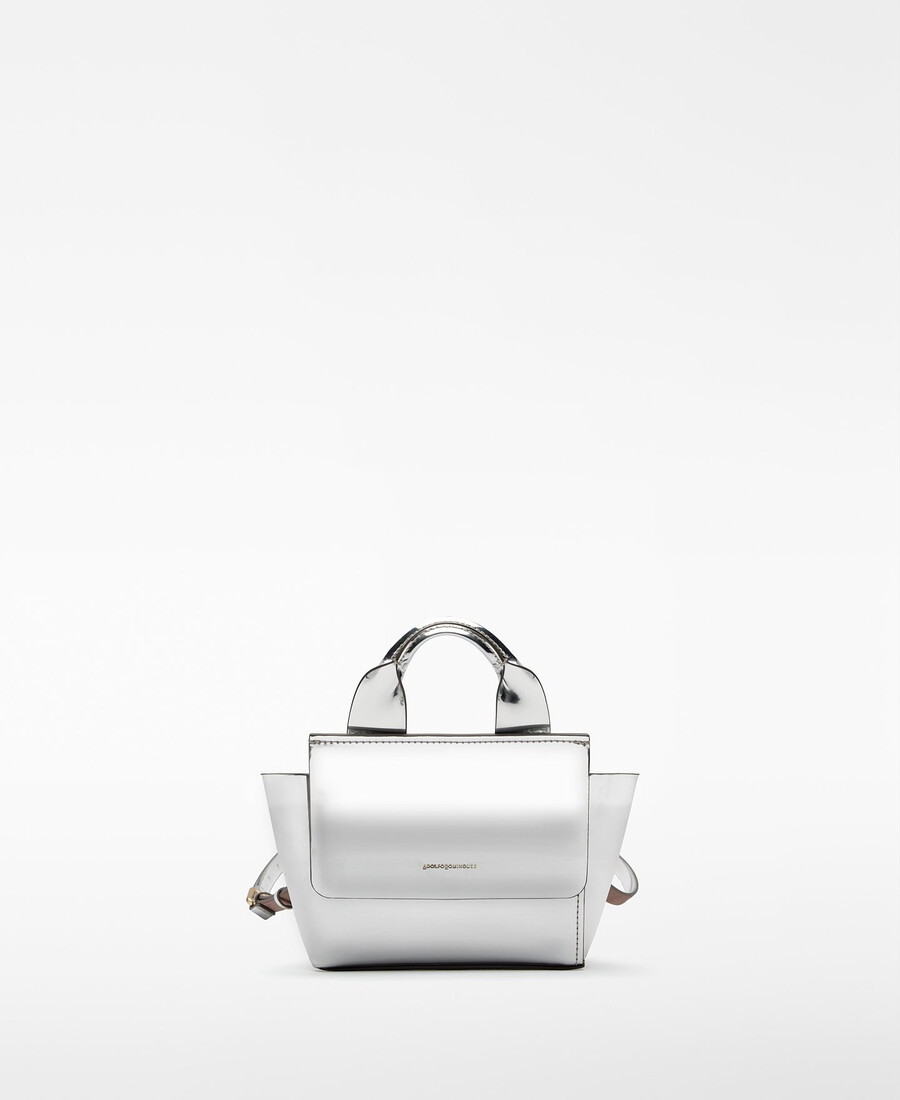 mini borsa donna in mica metallizzata