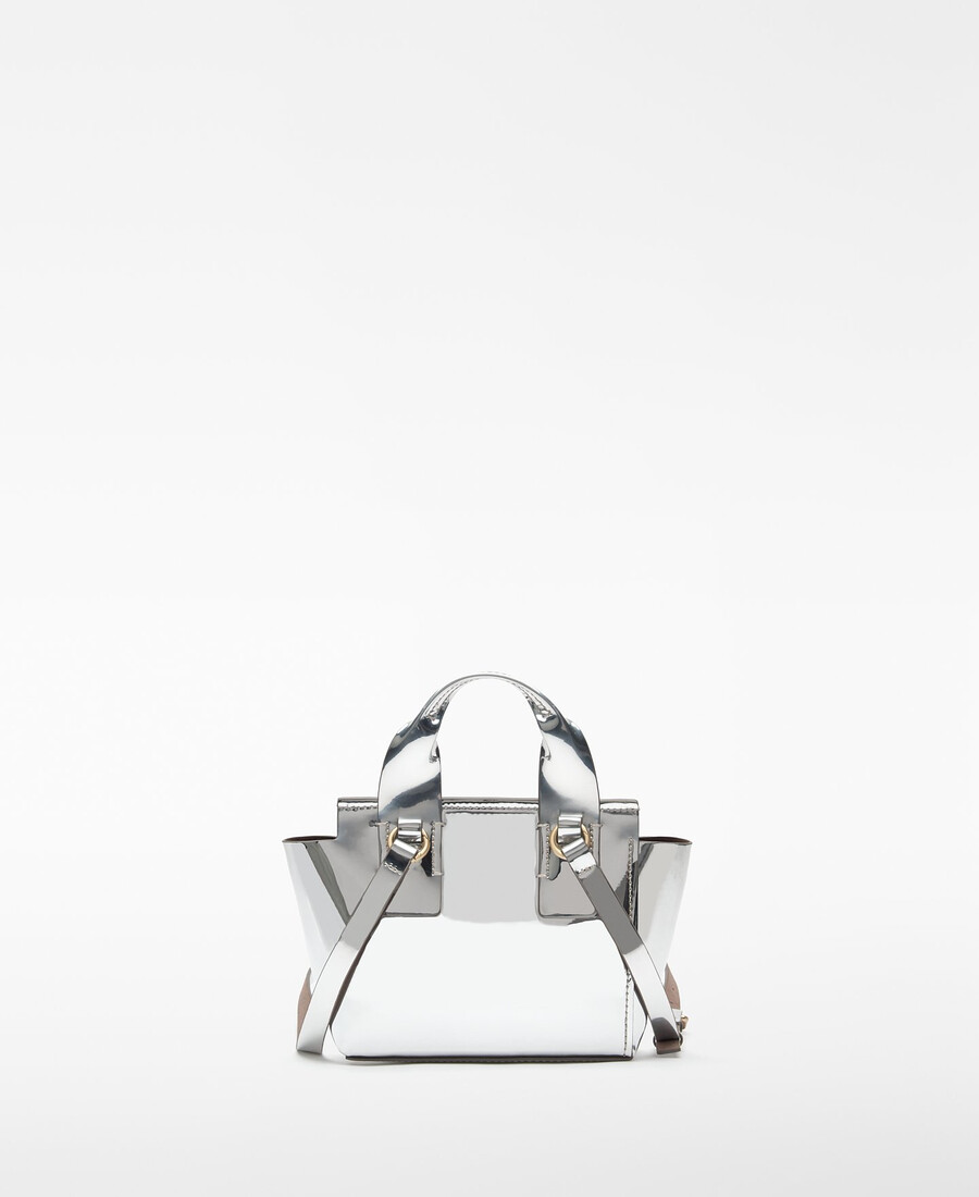 mini borsa donna in mica metallizzata