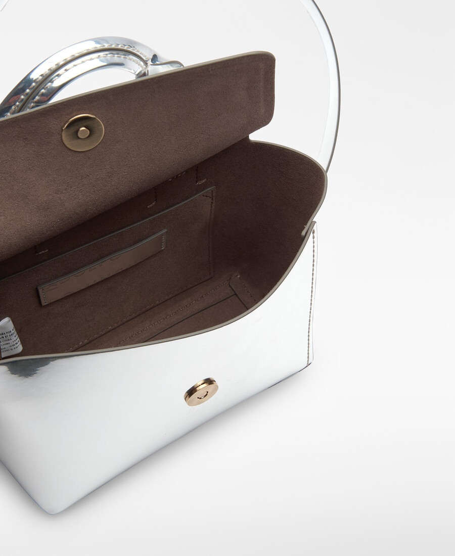 mini borsa donna in mica metallizzata