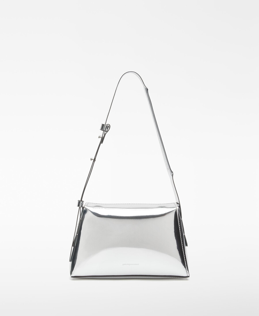 borsa a tracolla donna in mica metallizzata
