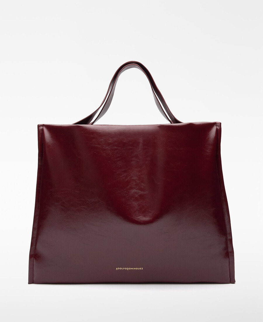 borsa shopper imbottita non in pelle da donna