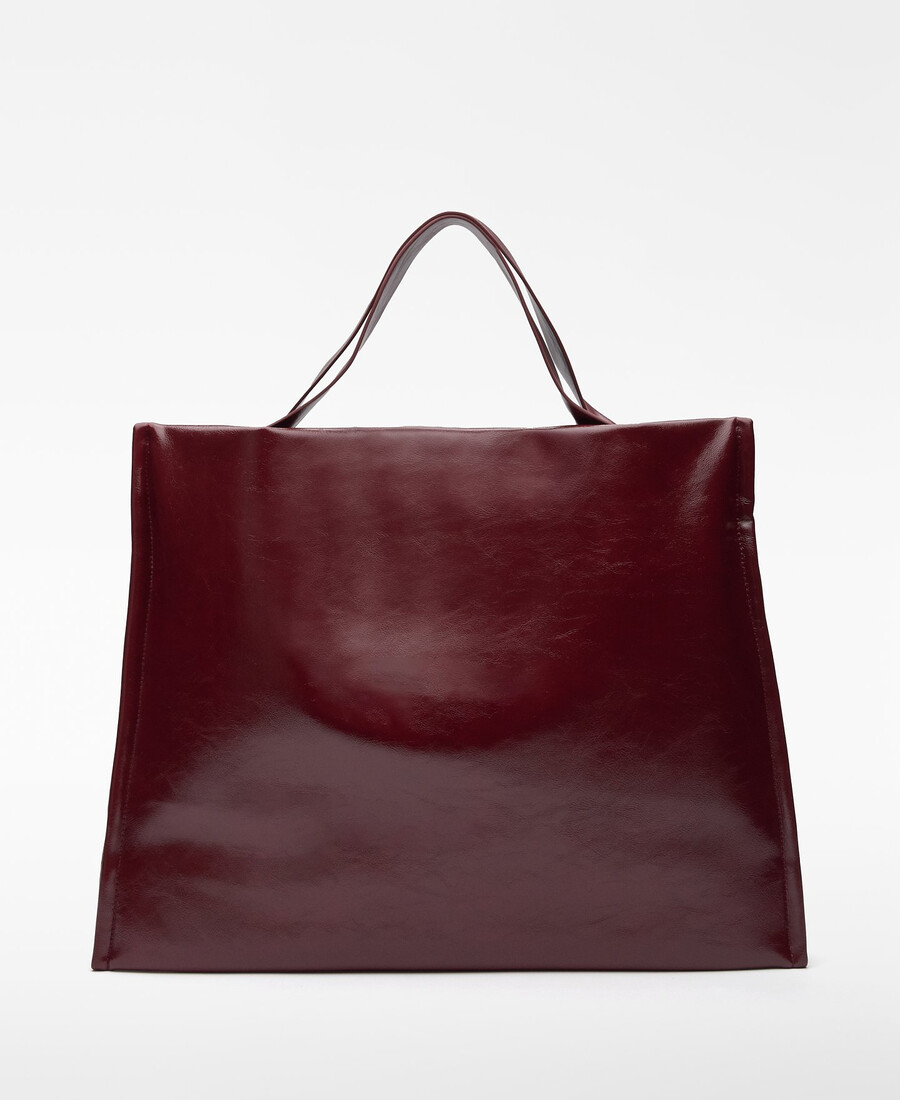 borsa shopper imbottita non in pelle da donna