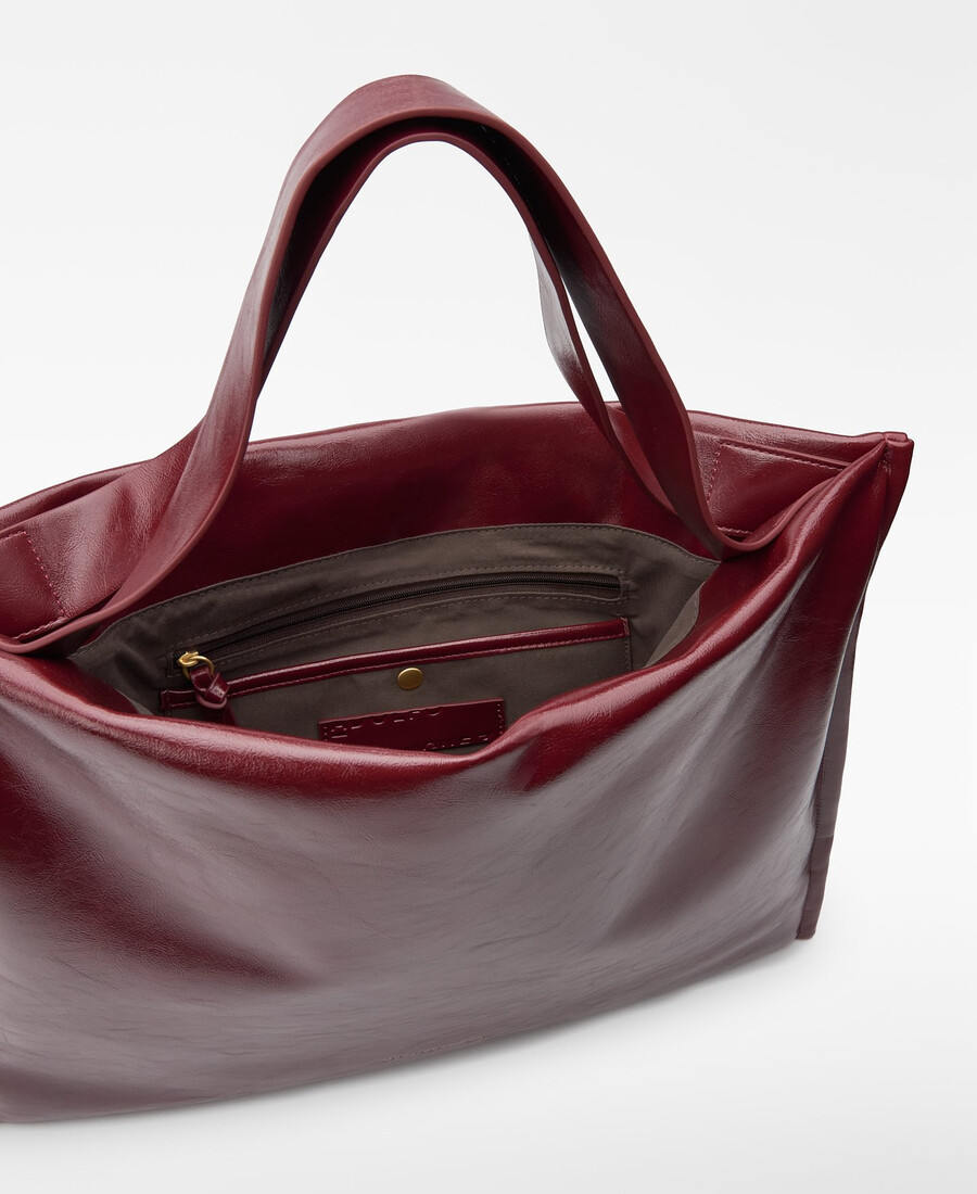 borsa shopper imbottita non in pelle da donna