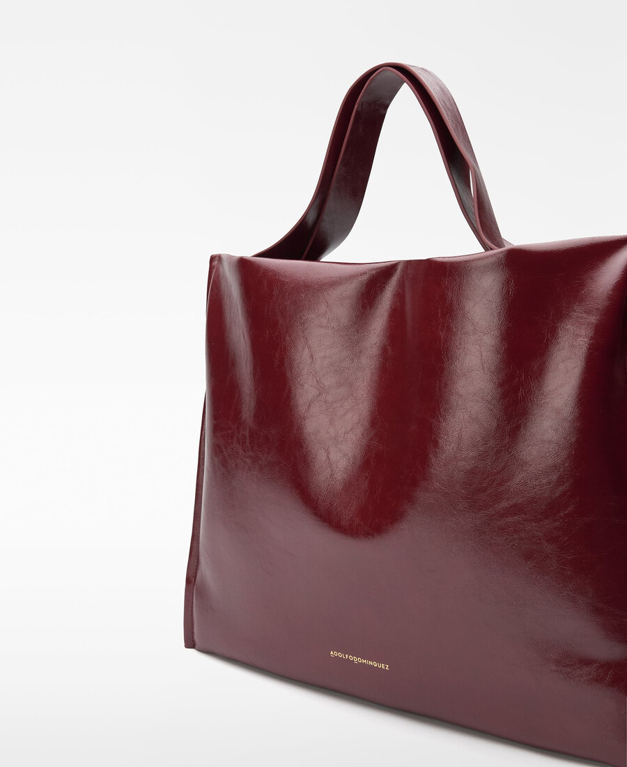 borsa shopper imbottita non in pelle da donna