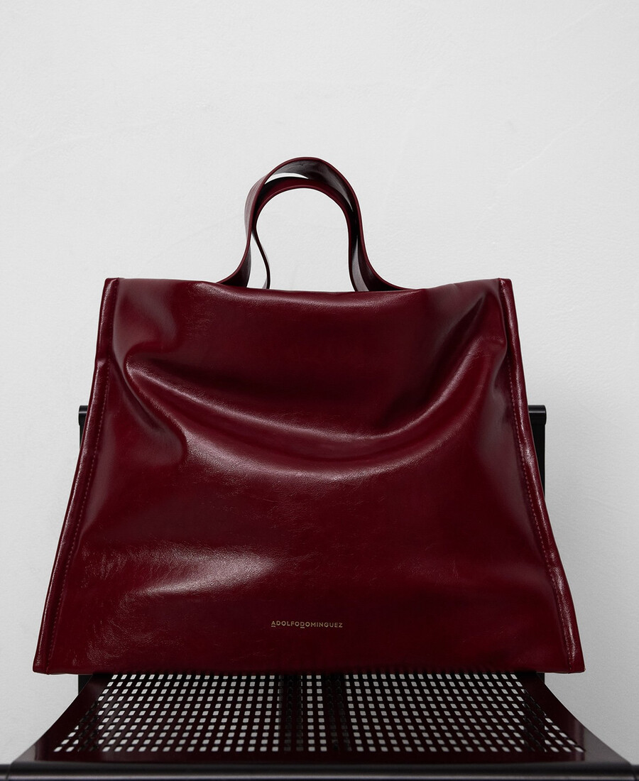 borsa shopper imbottita non in pelle da donna