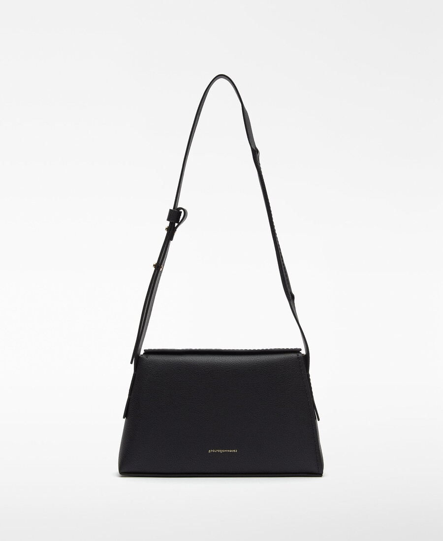 borsa a tracolla trapezoidale in mica da donna
