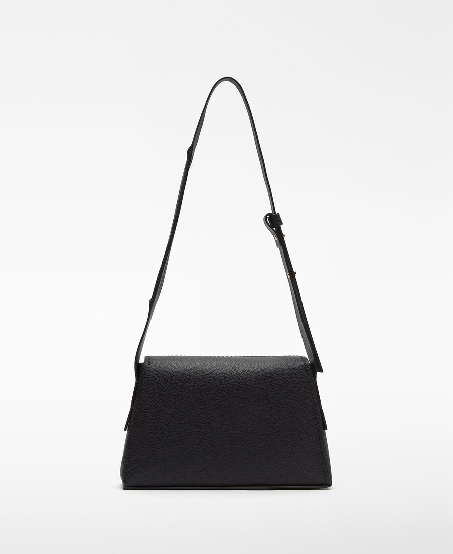borsa a tracolla trapezoidale in mica da donna