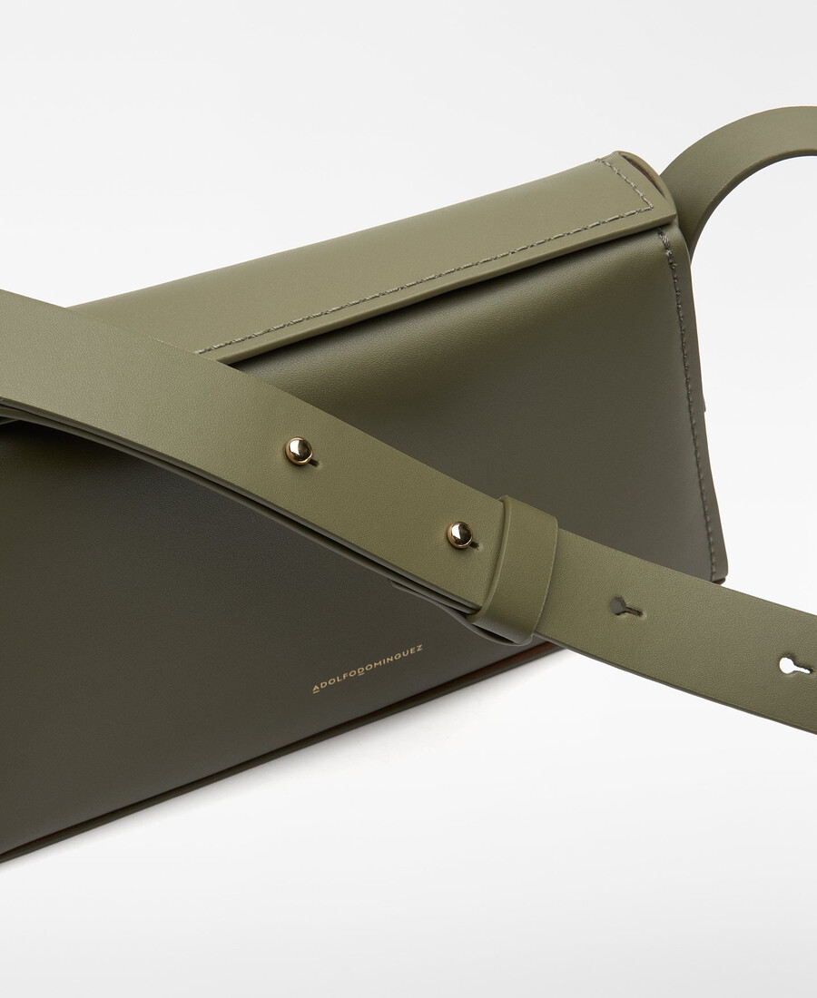 borsa a tracolla trapezoidale in mica da donna
