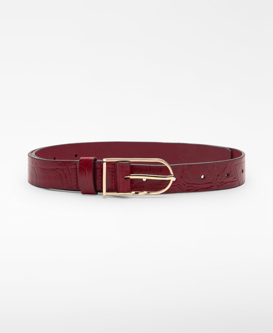 cintura da donna con fibbia in pelle