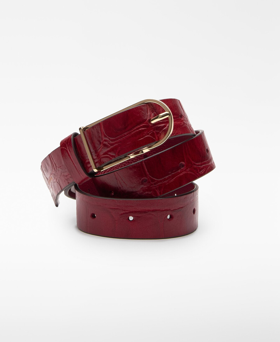 cintura da donna con fibbia in pelle