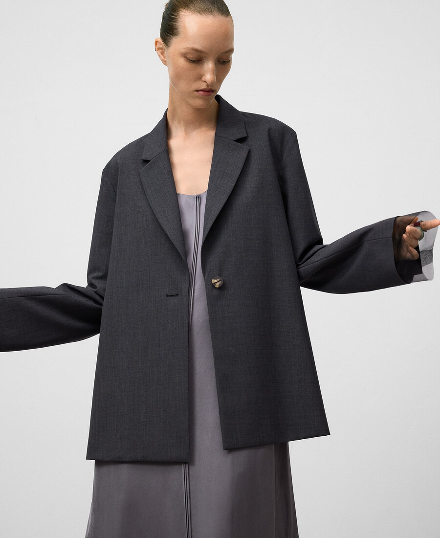 blazer con schiena incrociata donna