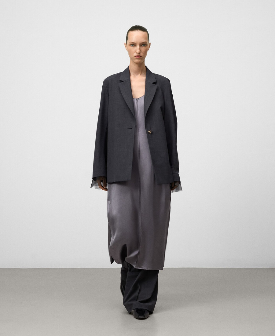 blazer con schiena incrociata donna