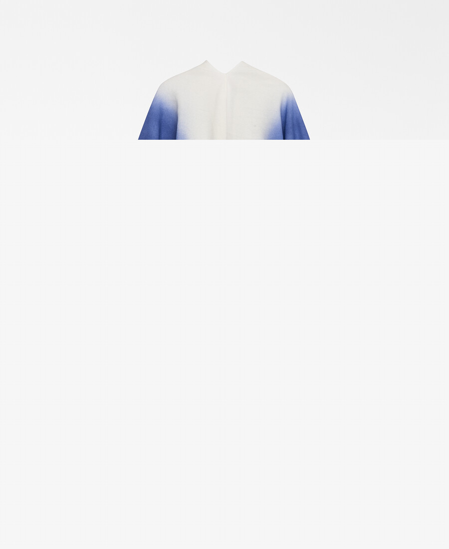 mantella in maglia effetto spray da donna
