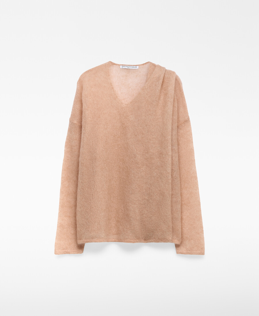 cardigan in maglia con collo a sciarpa da donna
