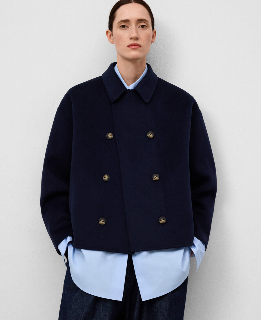 cappotto corto doppiopetto donna