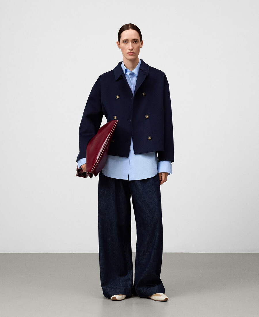 cappotto corto doppiopetto donna