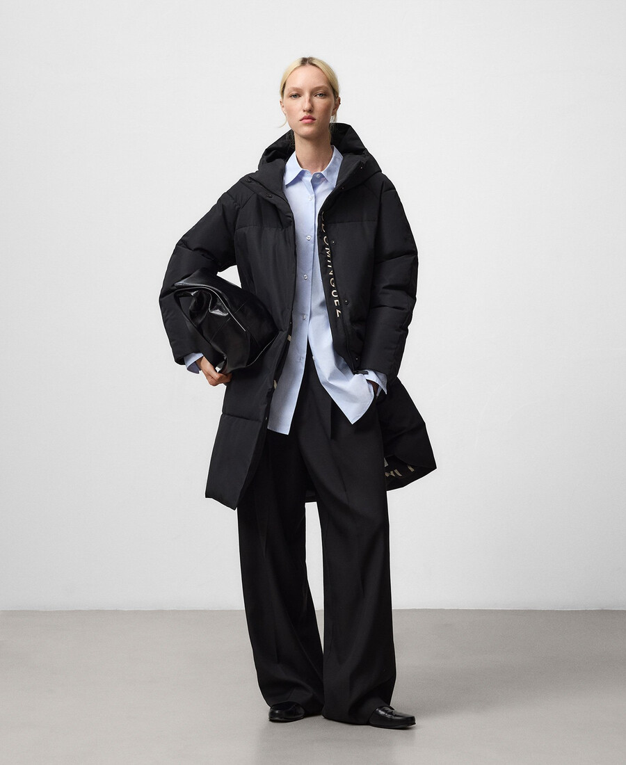 cappotto lungo imbottito donna