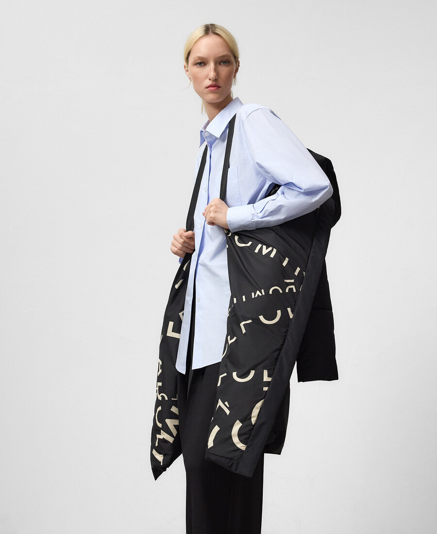 cappotto lungo imbottito donna