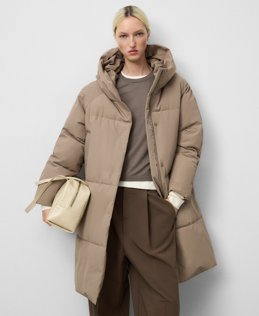 cappotto lungo imbottito donna