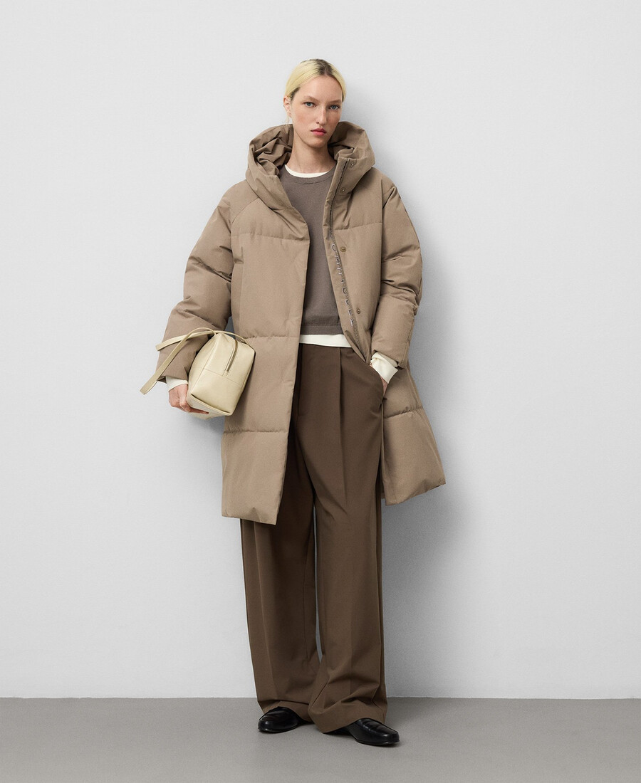 cappotto lungo imbottito donna