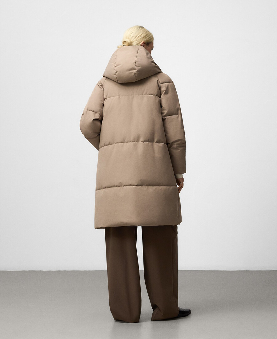 cappotto lungo imbottito donna