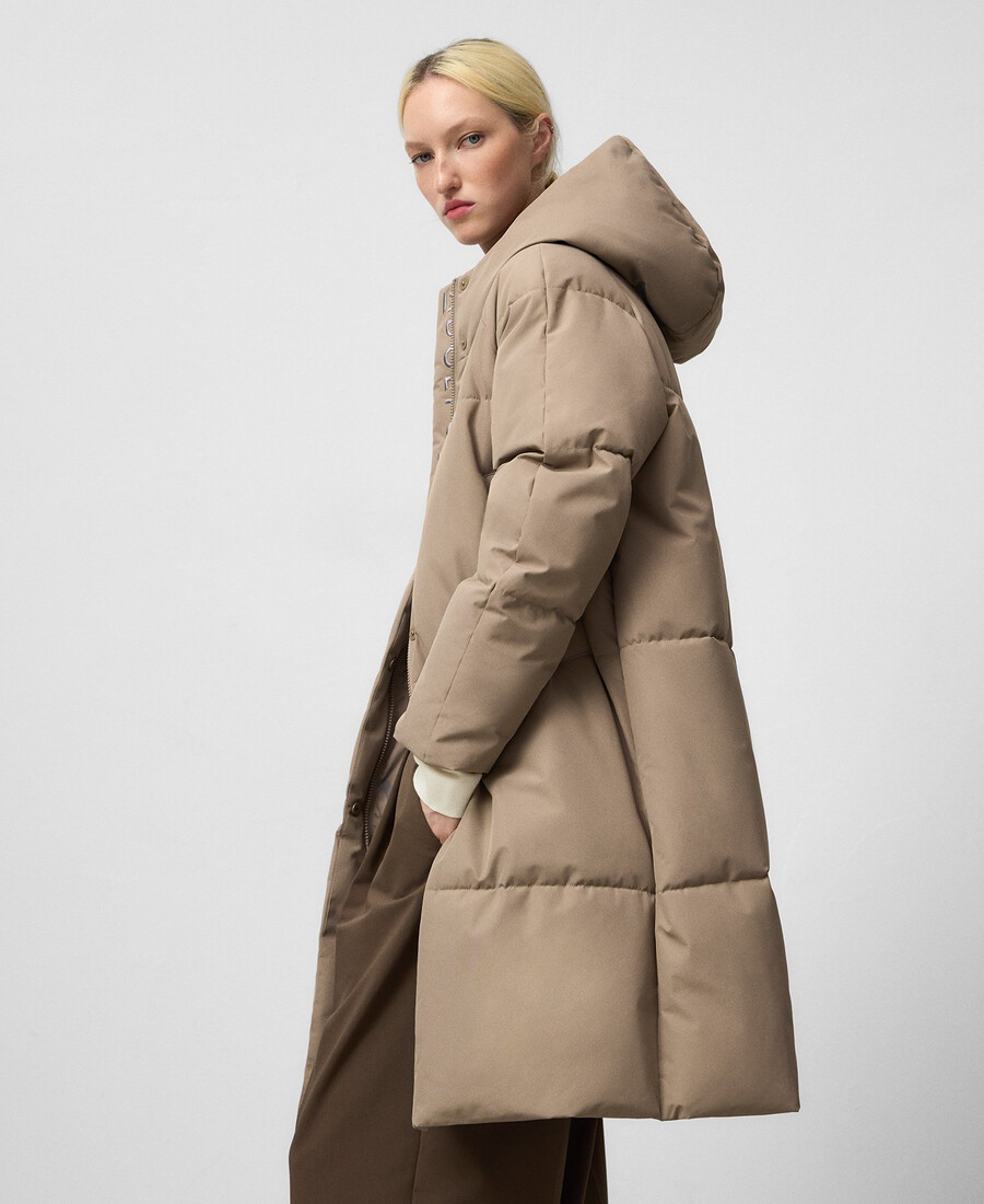 cappotto lungo imbottito donna