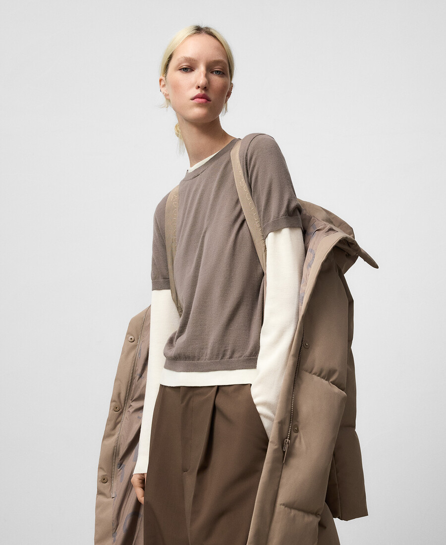 cappotto lungo imbottito donna