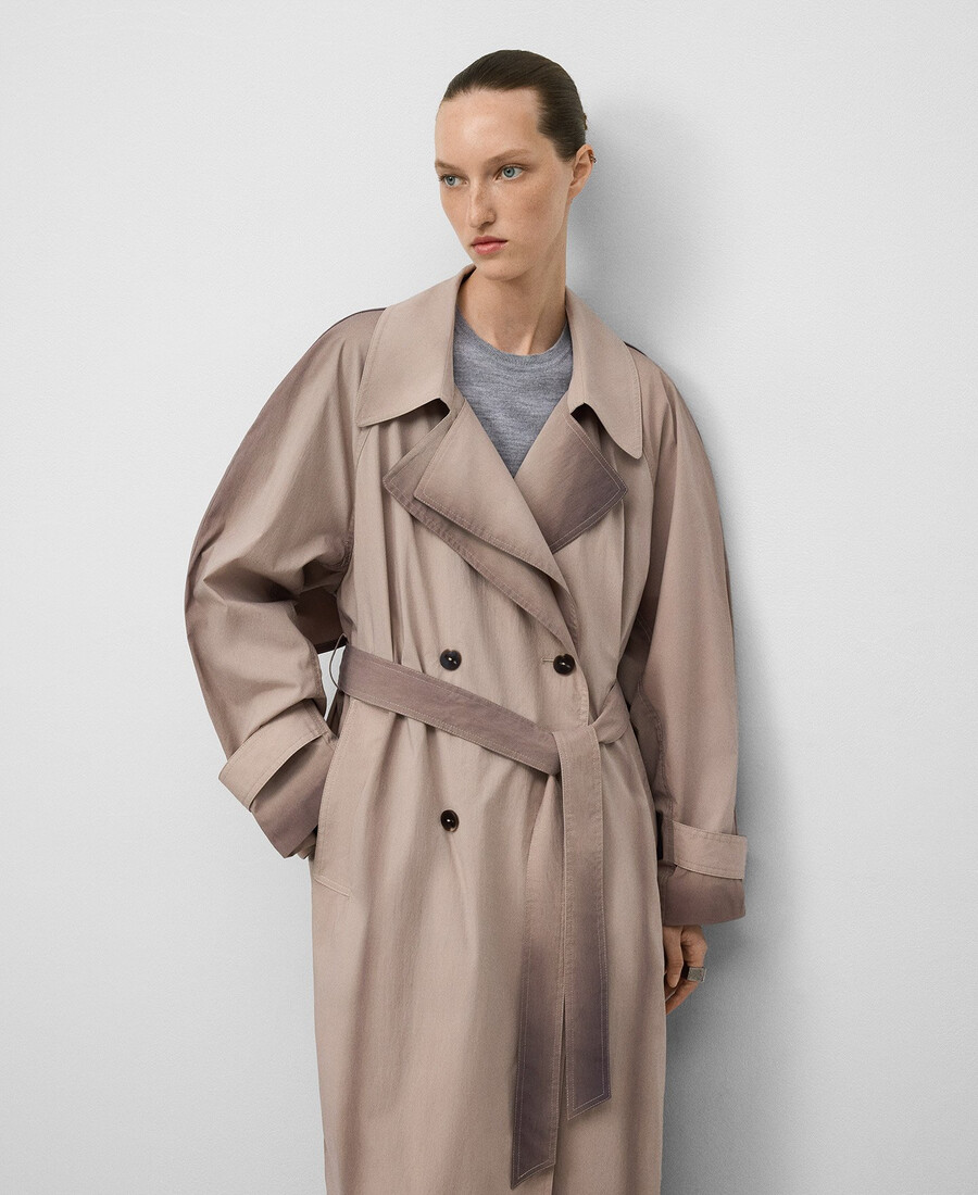 trench effetto invecchiato donna