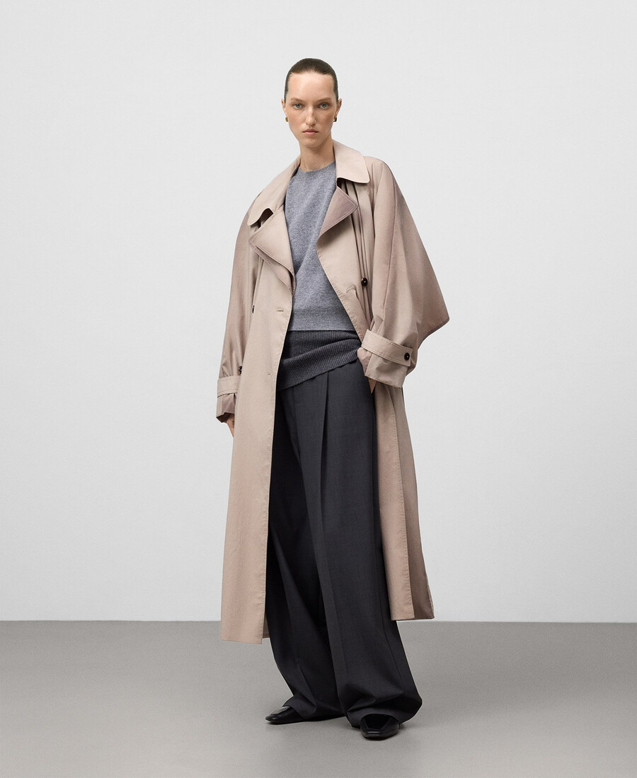 trench effetto invecchiato donna