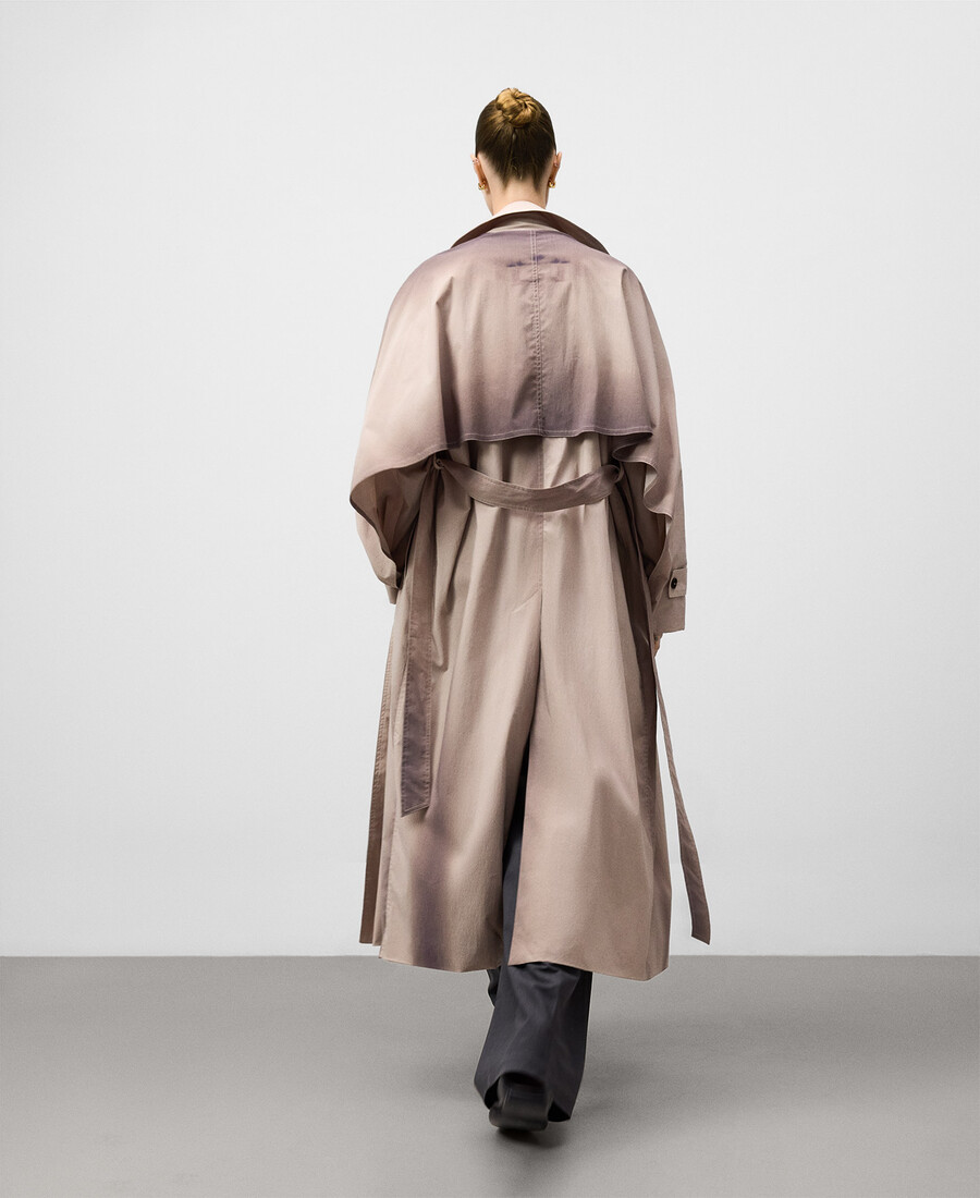 trench effetto invecchiato donna