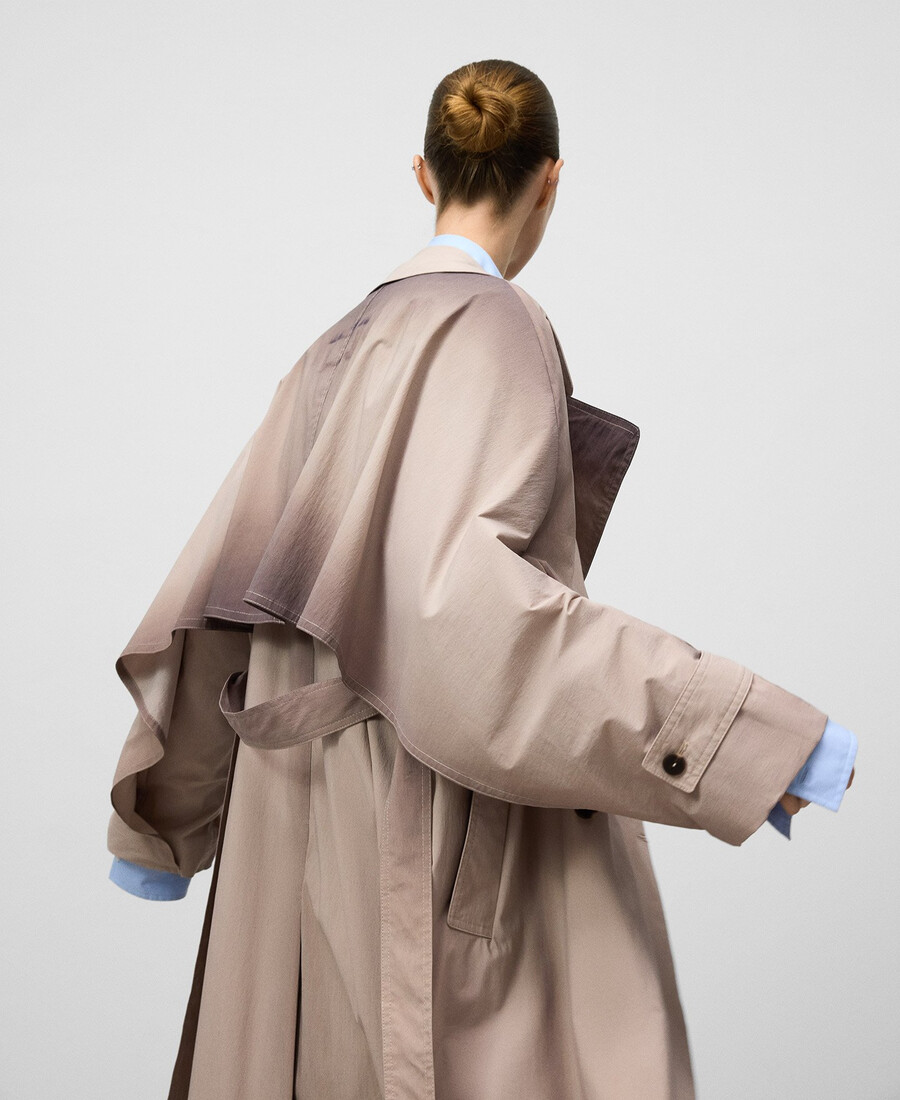 trench effetto invecchiato donna