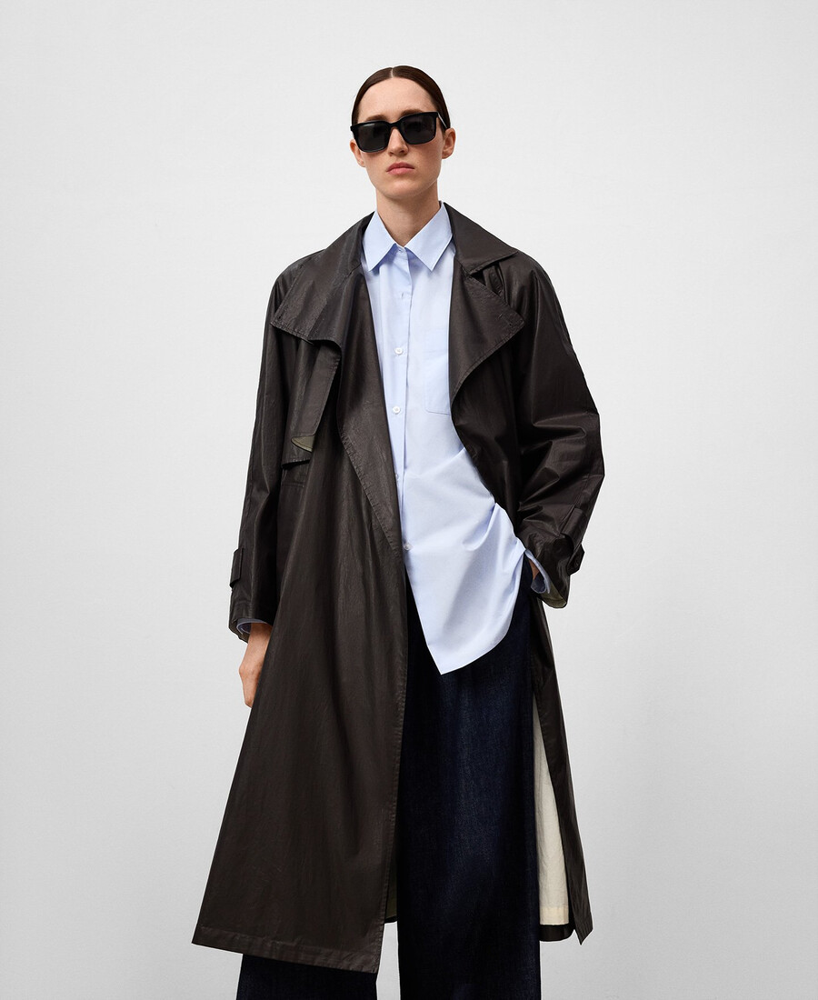 trench doppio revers donna