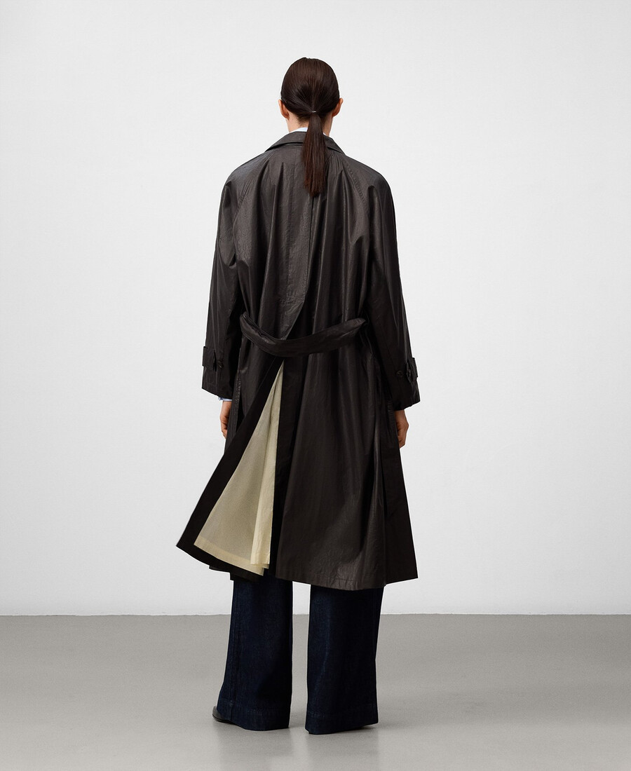 trench doppio revers donna