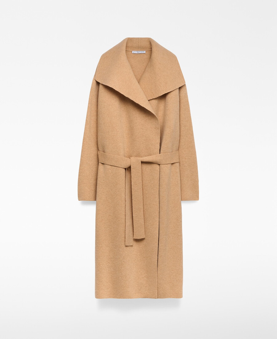cappotto donna double face in lana