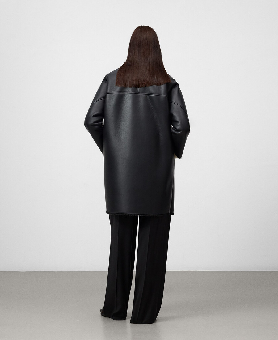 cappotto incrociato non in pelle da donna