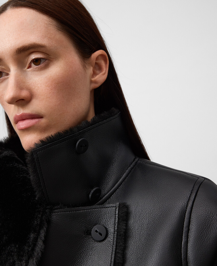 cappotto incrociato non in pelle da donna