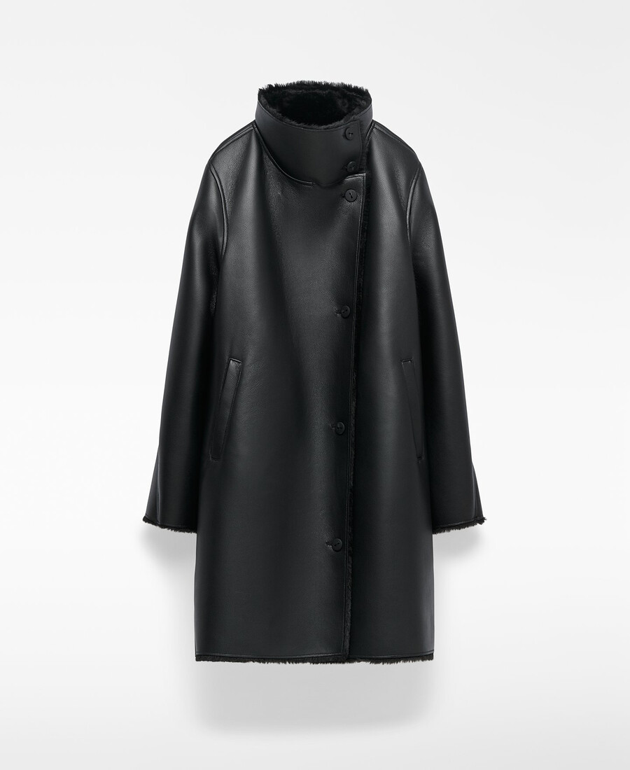 cappotto incrociato non in pelle da donna