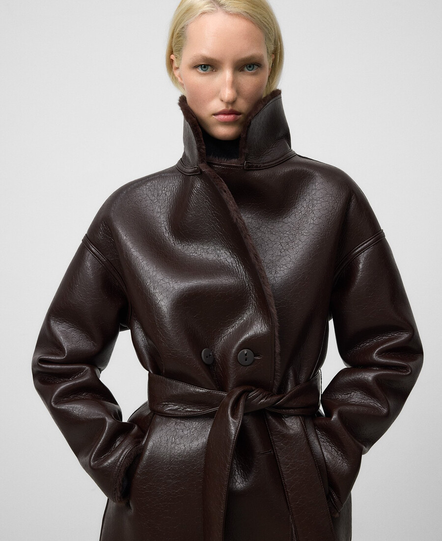 cappotto double face non in pelle da donna