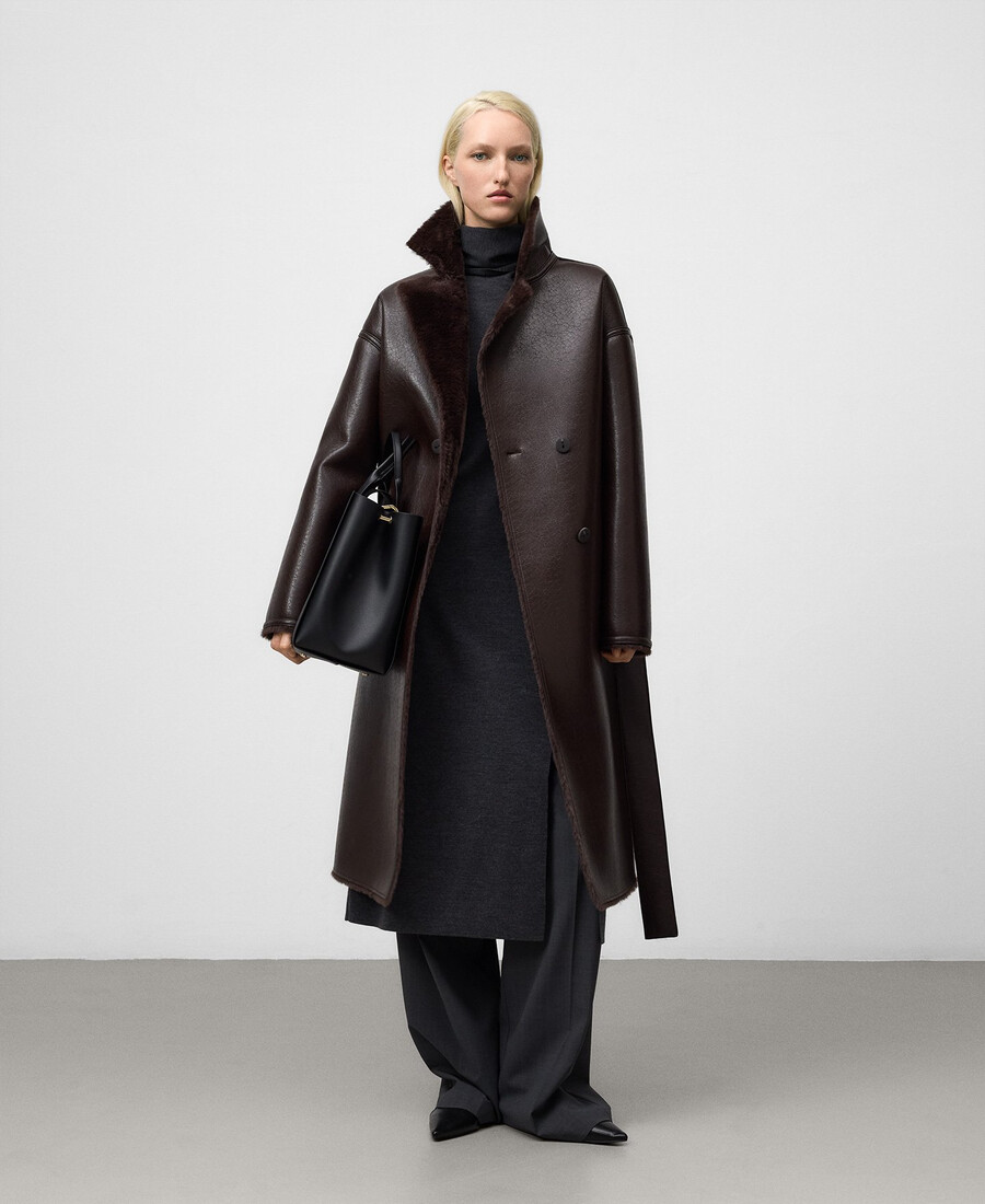 cappotto double face non in pelle da donna