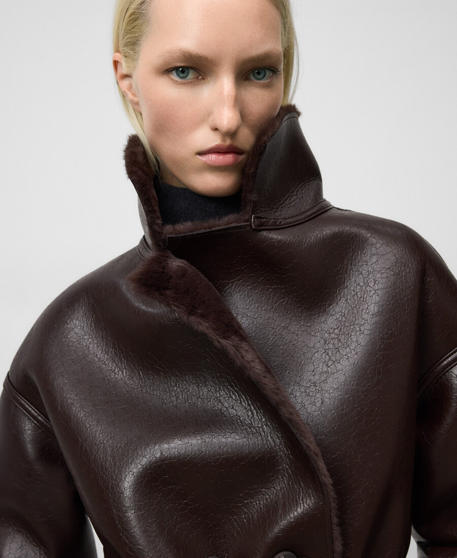 cappotto double face non in pelle da donna