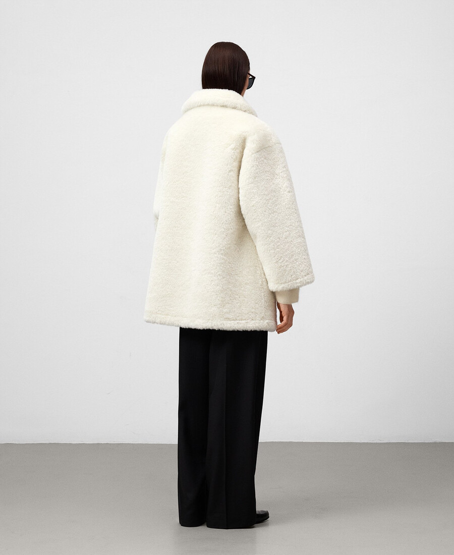 cappotto in pelliccia sintetica da donna