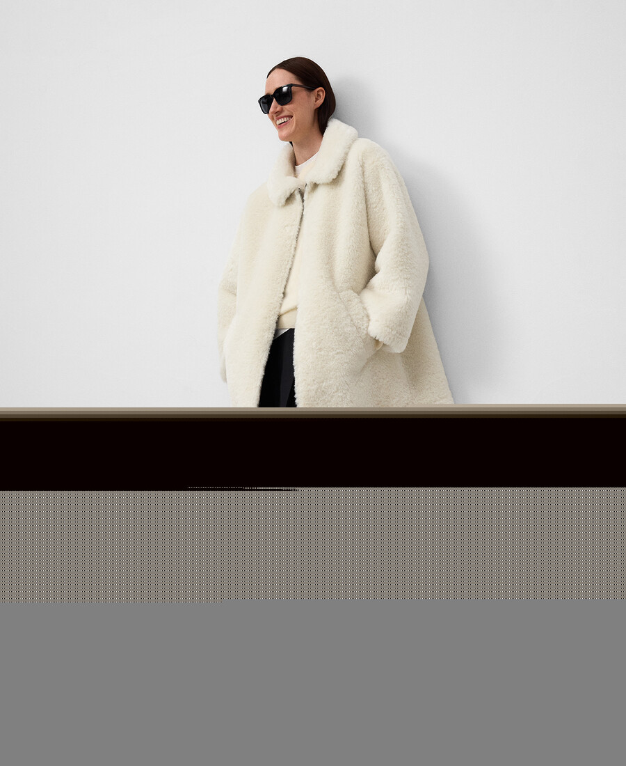 cappotto in pelliccia sintetica da donna