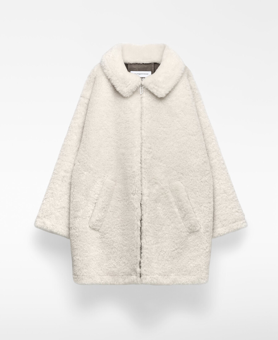 cappotto in pelliccia sintetica da donna